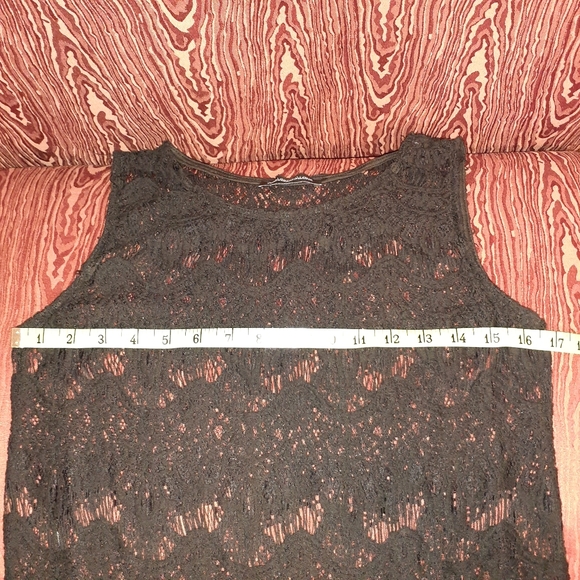 YOU ARE NOT ALONG BLACK KNIT FRINGES MESH - Picture 6 of 7